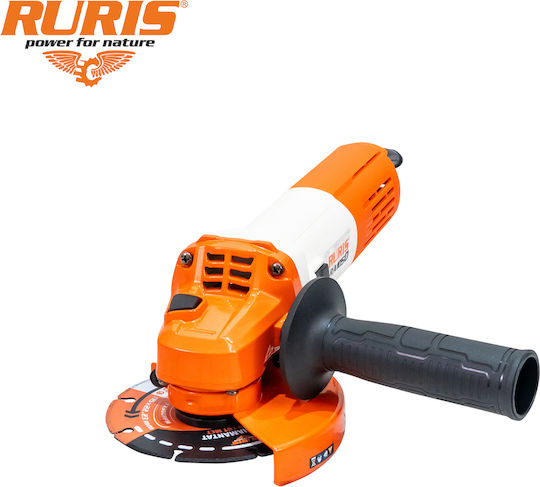 Ruris Ra1050 – Polizor Unghiular 1050 W Disc 125 Mm 11000 Rpm Oprire Alimentare Multi-material