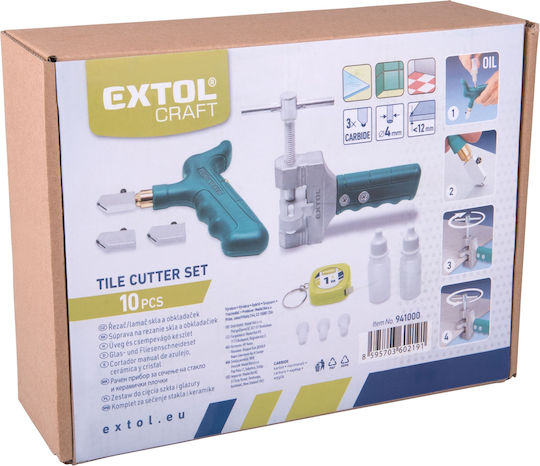 Tile Glass Cutting Breaking Set Extol Premium 941000 6 Pieces