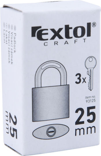 Extol Alamă Lăcăt Potcoavă cu cheie 25mm Blue 1buc