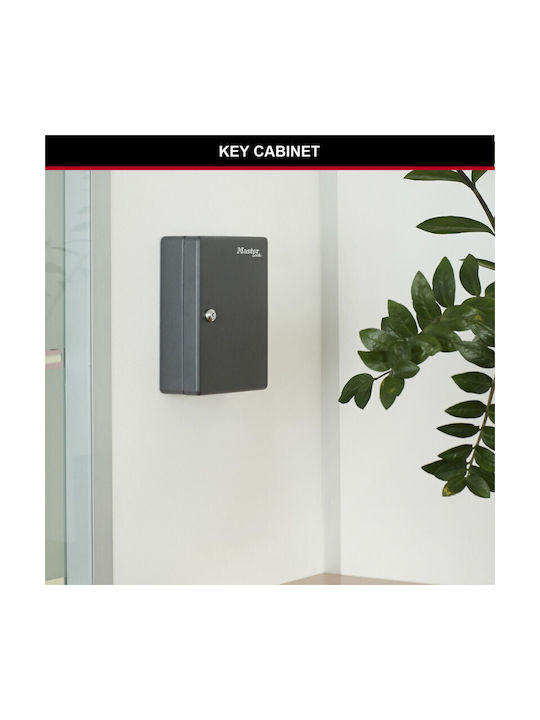 Master Lock Wall Key Hook 50 Hooks With Lock 8x23.9x30cm