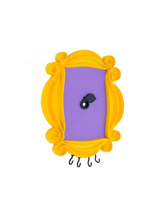 Grupo Erik Wall Key Hook Metallic With Lock 15x1.5x18cm