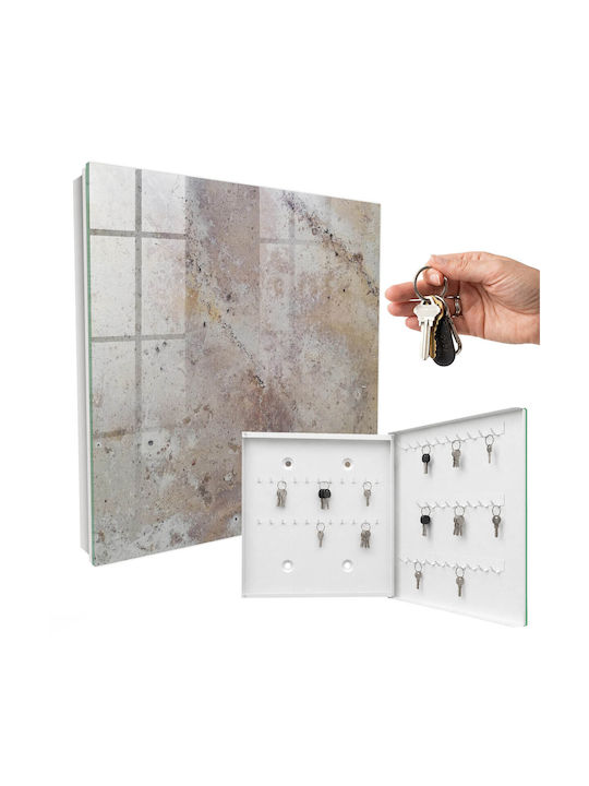 Tulup Metallic Wall Key Hook 50 Hooks 30x30x5cm