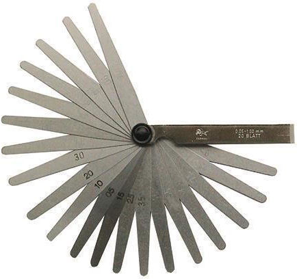 Luckhaus Car Engine Valve Feeler Gauge 20 Blades (0.05 - 1.00mm)