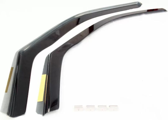 Heko Set of Windbreakers Front Car Dark Fime for Hyundai i10 2pcs