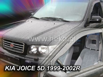 Heko Set of Windbreakers Front Car Dark Fime for Kia Pride 2pcs