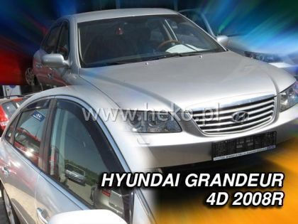 Heko Set of Windbreakers Front Car Dark Fime for Hyundai Lantra 2pcs