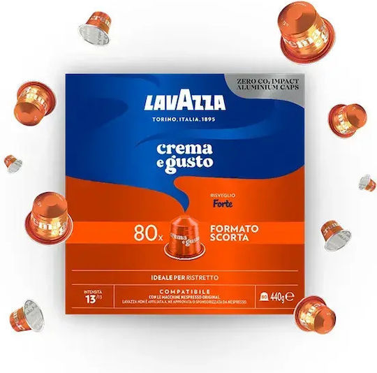Lavazza Capsules Espresso Compatible with Machine Nespresso 80caps,tobolek