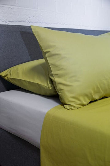 Naf Naf Hue Module Cearceafuri de Pat cu 2 Fețe de Pernă Pat Dublu cu Hugger din Cauciuc 170x260cm Willow-ghost Gri (3 Bucăți)