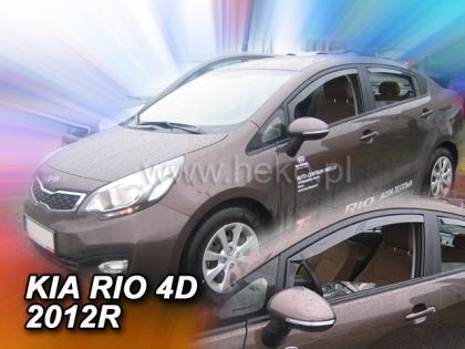 Heko Set of Windbreakers Front Car Dark Fime for Kia Opirus / Sephia 2pcs