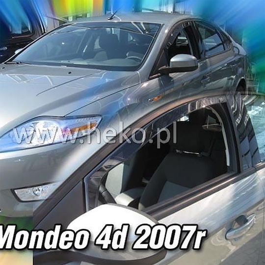 Heko Set of Windbreakers Front Car Dark Fime for Ford Mondeo 2pcs