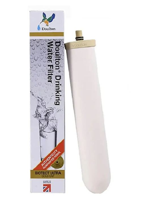 Doulton Replacement Water Filter Cartridge for Faucet Under Sink Ceramic Ultra 0.2 Micron