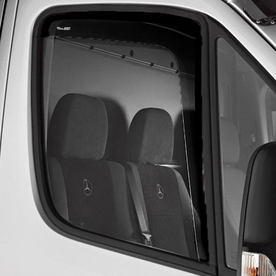 Heko Set of Windbreakers Front Trucks Dark Fime for Mercedes-Benz Axor 2D 2001 / 817 2D 1991 2pcs