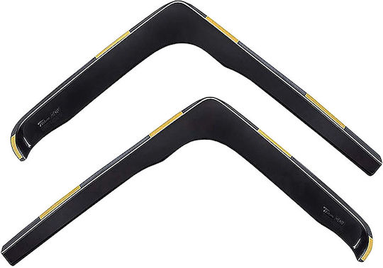 Heko Set of Windbreakers Front Trucks Dark Fime for Mercedes-Benz Axor 2D 2001 / 817 2D 1991 2pcs