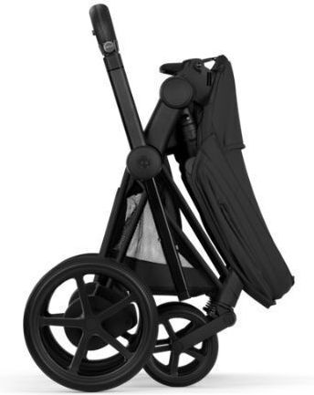 Cybex E-Priam Comfort Reversible 2 in 1 Baby Stroller Suitable for Newborn Sepia Black / Matt Black