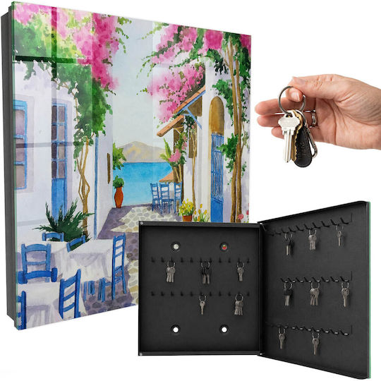 Tulup Metallic Key Hooks 50 Hooks 30x30x5cm
