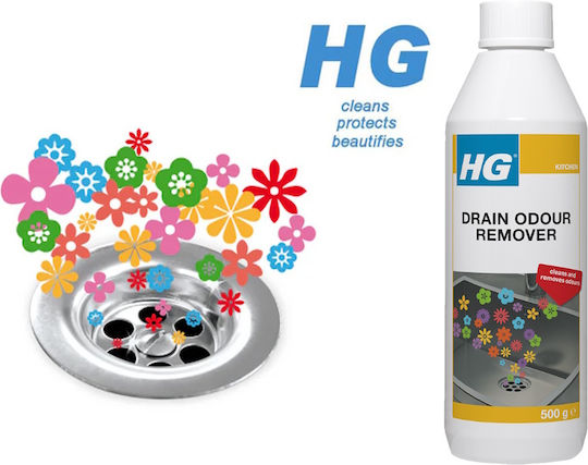 Мощен препарат за премахване на миризми от канали за кухня и баня Hg 500ml