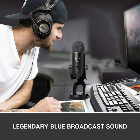 Blue Microphones Yeti Комплект Кондензаторен Микрофон USB Настолен за Вокали