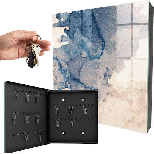 Tulup Metallic Key Hooks 50 Hooks 30x30x5cm