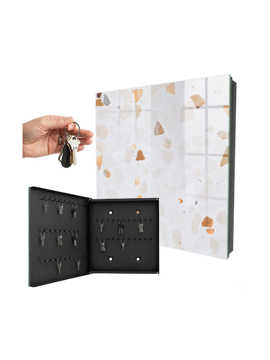 Tulup Металик Стенна Ключалка 50 Места 30x30x5см