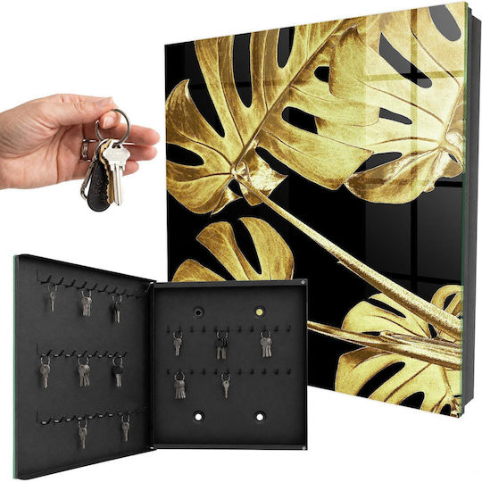 Tulup Metallic Key Hooks 50 Hooks 30x30x5cm