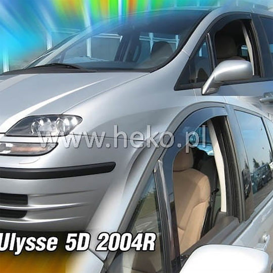 Heko Set of Windbreakers Front Car Dark Fime for Fiat Ulysse 2pcs