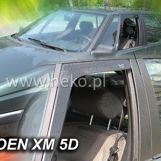 Heko Set of Windbreakers Front Car Dark Fime for Citroen XM 2pcs