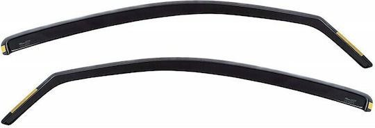 Heko Set of Windbreakers Front Car Dark Fime for Seat Ibiza 3D 2009-2017 2pcs