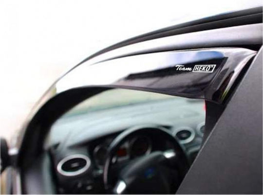 Heko Set of Windbreakers Front and Rear Car Dark Fime for Mercedes-Benz A Class 4pcs