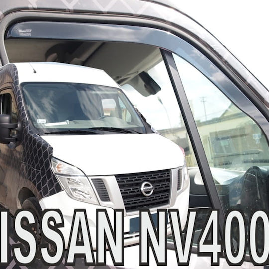 Heko Set of Windbreakers Front Car Dark Fime for Opel Movano Nissan NV400 2pcs
