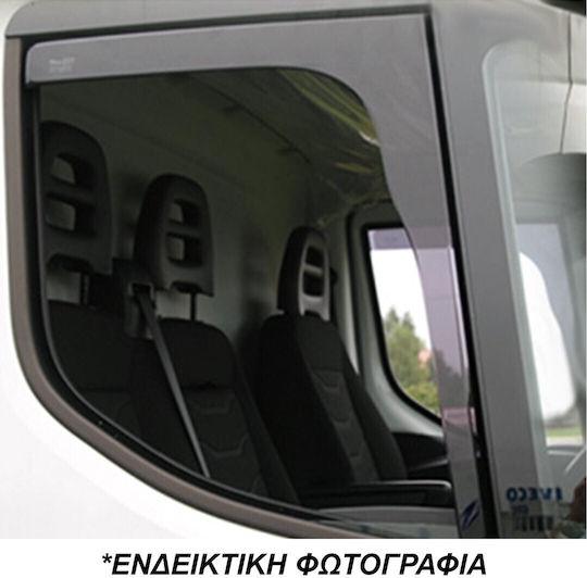 Heko Set of Windbreakers Front Car Dark Fime for Opel Vivaro Nissan Primastar 2pcs