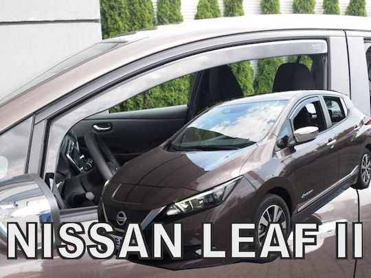 Heko Set of Windbreakers Front Car Dark Fime for Nissan Leaf 2pcs