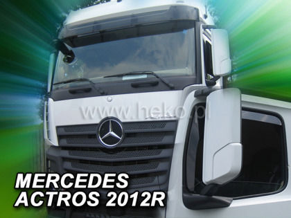 Heko Set of Windbreakers Front Trucks Dark Fime for Mercedes-Benz Actros 2D 2006-2003 2pcs