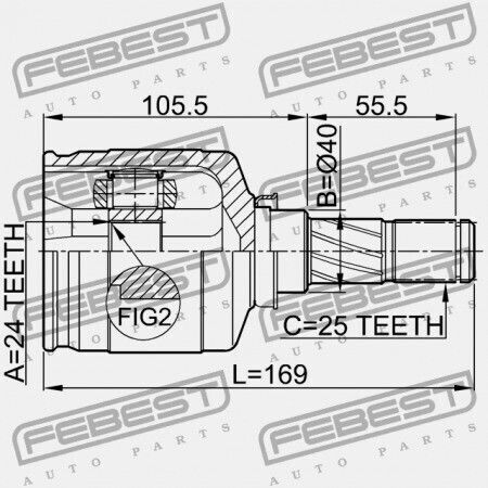 Лява Вътрешна Шарнир NIssa Primera P12e 2002.01-2007.05 El 39205-av325