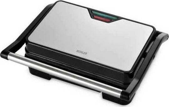 Muhler Sandwich Maker for for 2 Sandwiches Sandwiches 2000W Inox