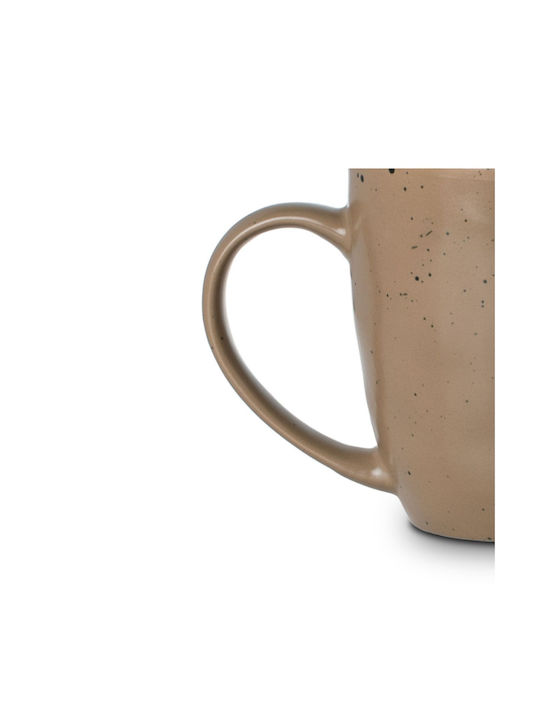 Estia Earth Dot Mug from Porcelain Brown 440ml