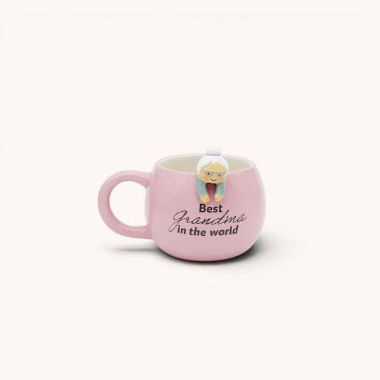 Winkee Becher Keramik Rosa 500ml