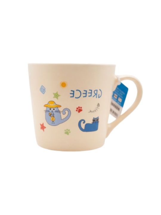 Cool Cats Ceramic Brown Mug