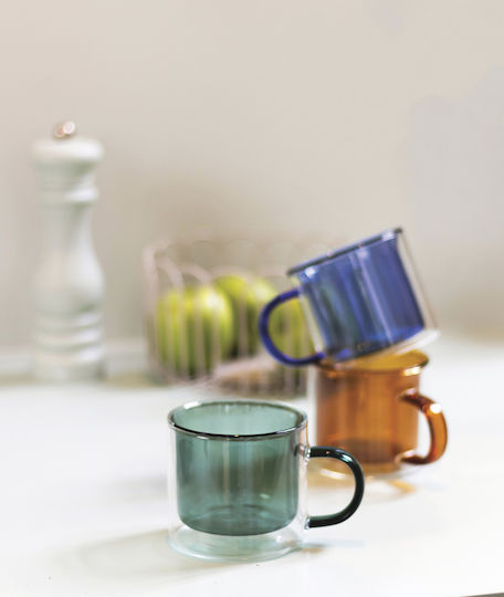Set Of 2 Ona Liv Mugs 704116 Double Wall 27cl – Fresh Green