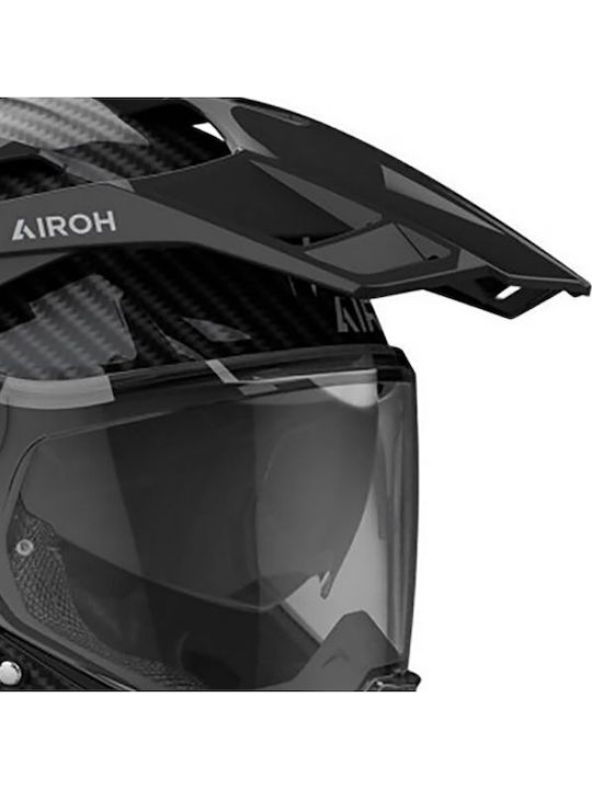Airoh Commander 2 Full Carbon Gloss Casca Moto On-Off ECE 22.06 cu Pinlock (Membrană Antiaburire) și Sunvisor