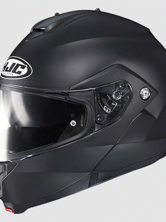 HJC C91N Semi Flat Black Motorcycle Helmet Flip-Up ECE 22.06 with Sunvisor