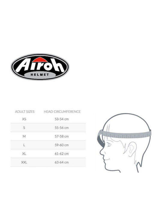 Airoh Commander 2 Full Carbon Gloss Casca Moto On-Off ECE 22.06 cu Pinlock (Membrană Antiaburire) și Sunvisor