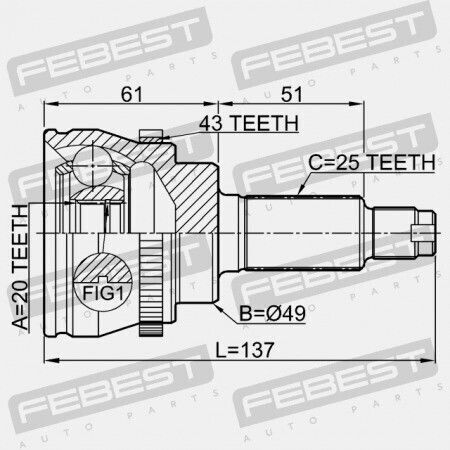 Suzuki Ignis Rg413 Rg415 Rm413 Rm415 Външен Свързващ Елемент 2000-2008 44101-86g30