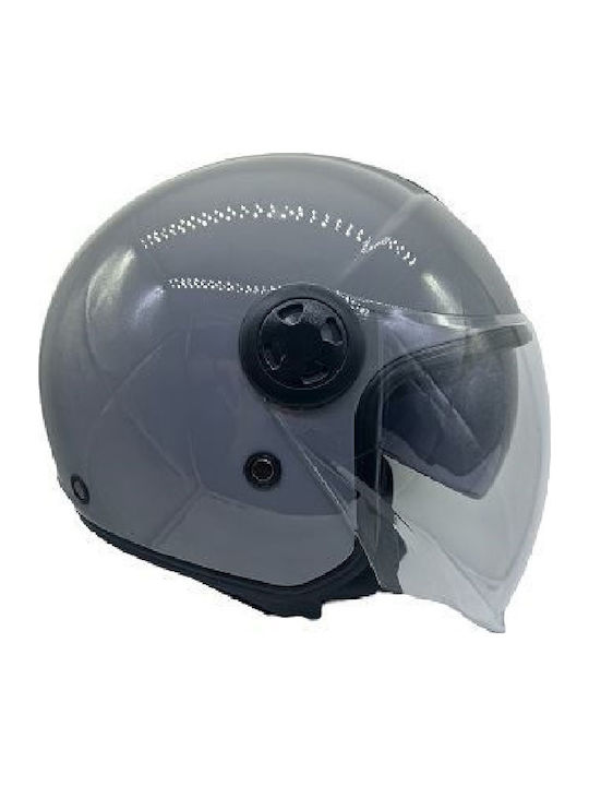 Faseed 617DV Ice Grey Мотоциклетна каска Джет ECE 22.06 с Sunvisor