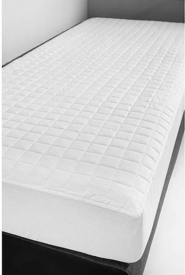 La Luna Protective Mattress Cover Double White 160x200+35cm