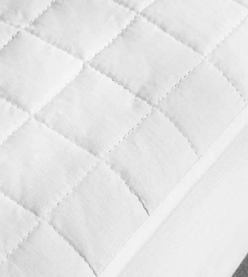 La Luna Protective Mattress Cover Double White 160x200+35cm