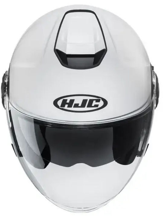 HJC I40N Перленобял Каска За Мотор Джет ECE 22.06 1350гр с Sunvisor