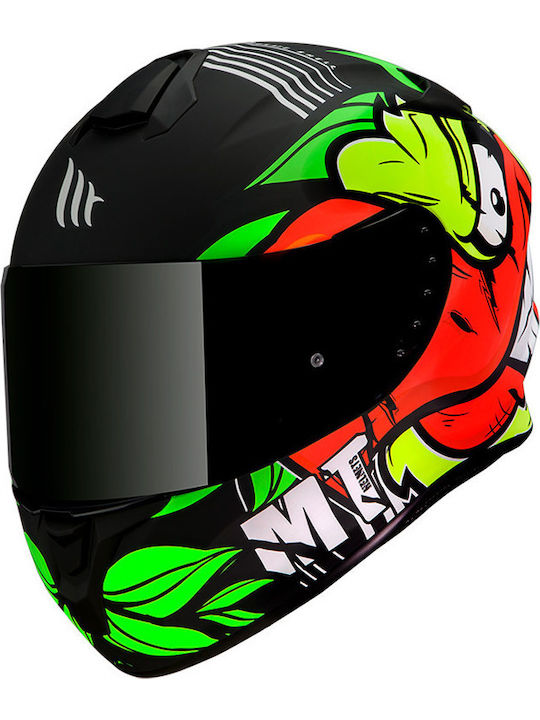 MT Targo Truck A2 Fluo Black/Yellow Motorcycle Helmet Full Face ECE 22.05 1450gr