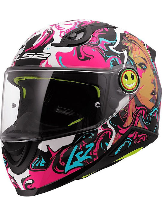 LS2 FF812 Kid Cyberg Matt Purple/Cyan Παιδικό Κράνος Μηχανής Full Face ECE 22.06 1250gr
