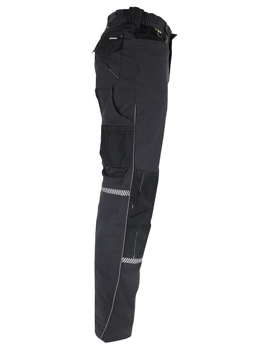 Raw-Pol Reflectorizant Pantaloni de Lucru Gri