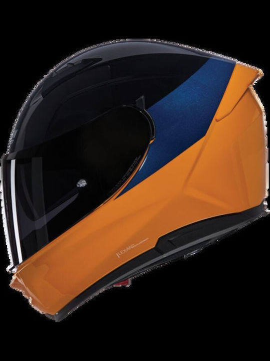 Nolan N60-6 342 Orange / Black / Deep Blue Мотоциклетна каска Full Face ECE 22.06 с Sunvisor